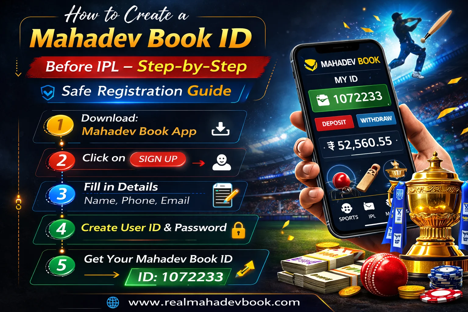 How to Create a Mahadev Book ID Before IPL – Step-by-Step Safe Registration Guide