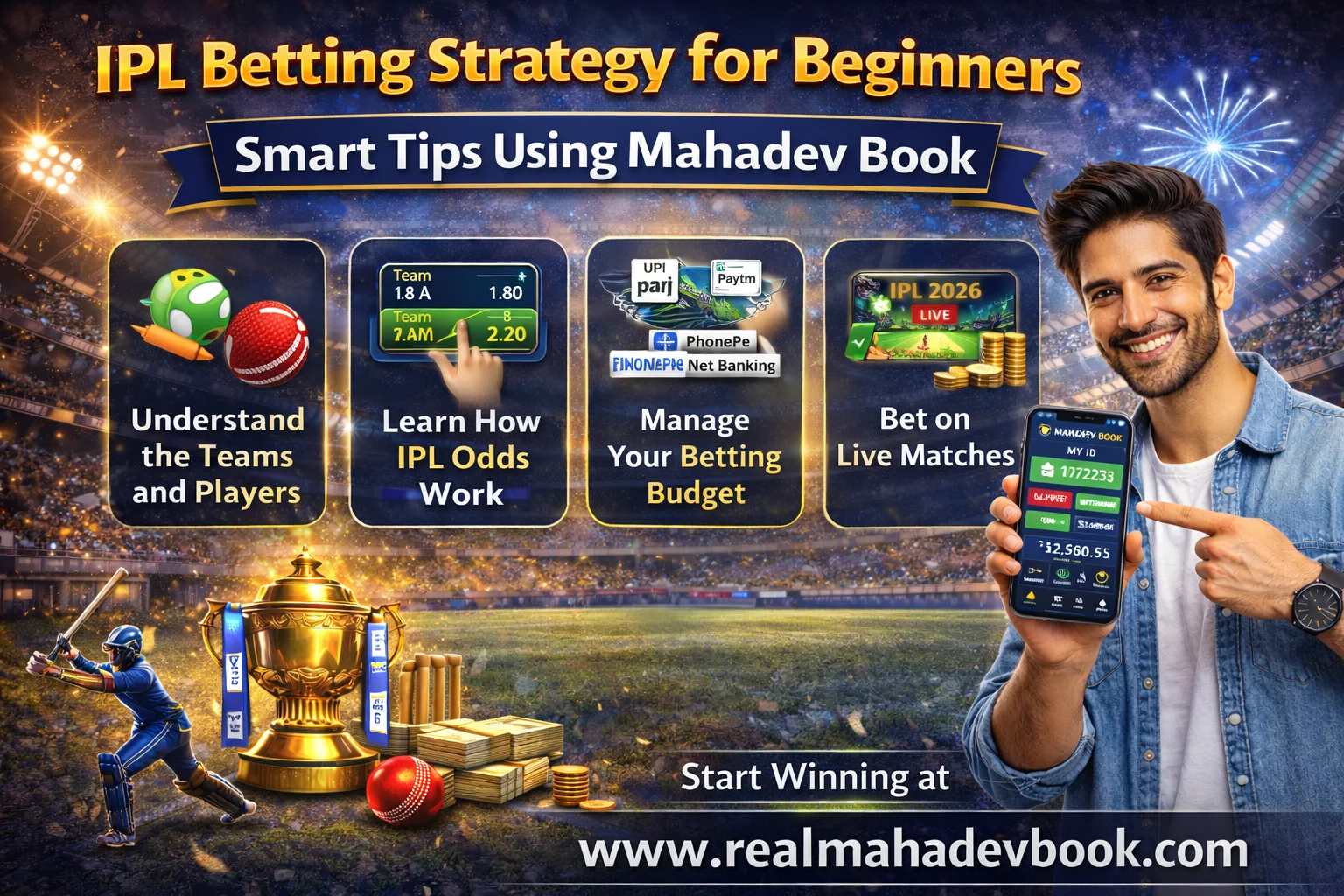 IPL Betting Strategy for Beginners – Smart Tips Using Mahadev Book